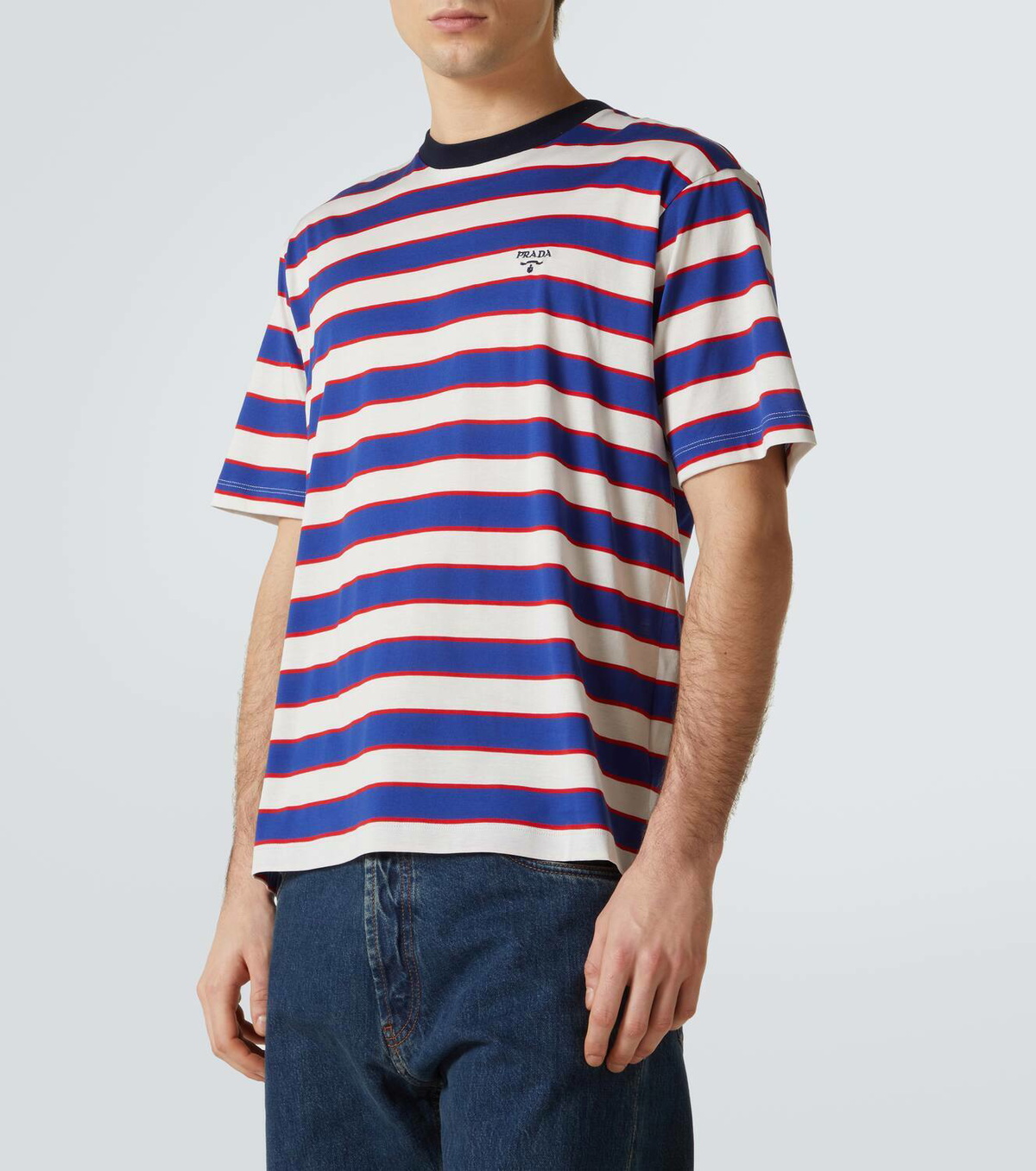 Prada Striped cotton jersey T-shirt Prada