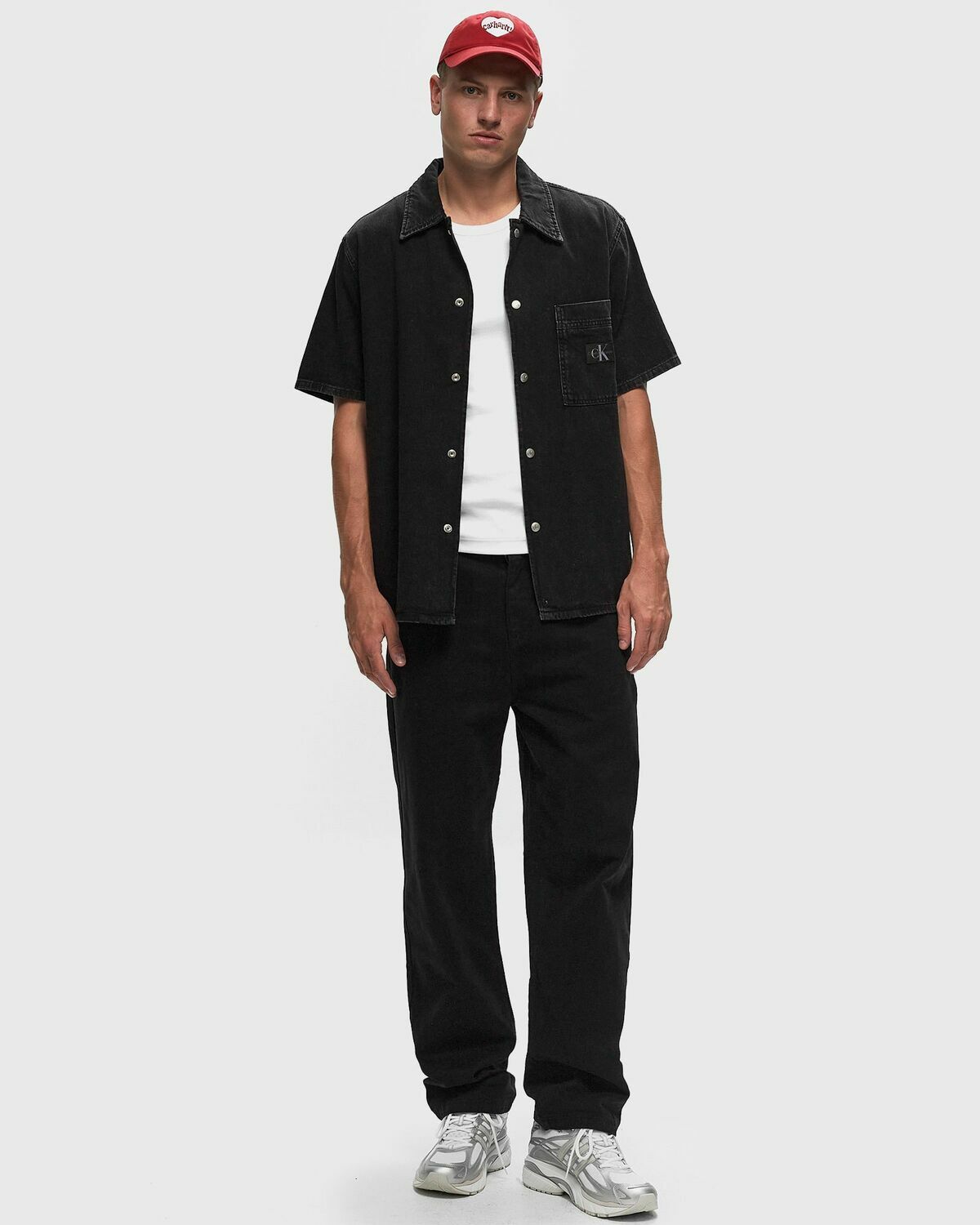 Calvin Klein Jeans Camp Denim Shirt Black Overshirts