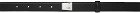 1017 ALYX 9SM Black Leather Lightercap Belt