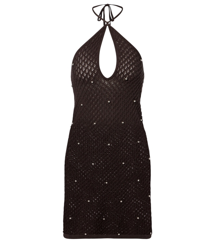 Photo: Staud Isola crochet embellished cotton beach dress