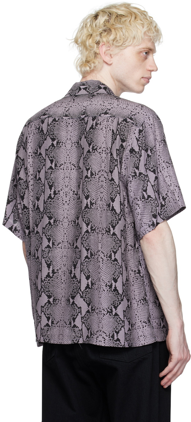 WACKO MARIA Purple Python Shirt Wacko Maria