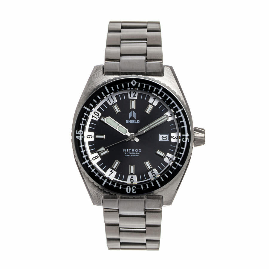 Shield Nitrox Automatic Black Dial Mens Watch SLDSH114-1