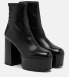 Valentino Garavani Fawcette leather platform ankle boots