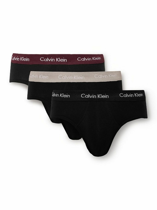 Photo: Calvin Klein Underwear - Three-Pack Stretch-Cotton Briefs - Black