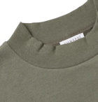 Sunspel - Fleece-Back Cotton and Cashmere-Blend Jersey Sweatshirt - Green