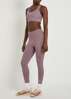Adidas X Stella Mccartney 7/8 Stretch-jersey Cropped Leggings Purple