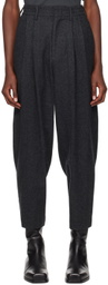 LE17SEPTEMBRE Gray Belted Trousers
