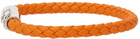 Salvatore Ferragamo Orange Leather Bracelet