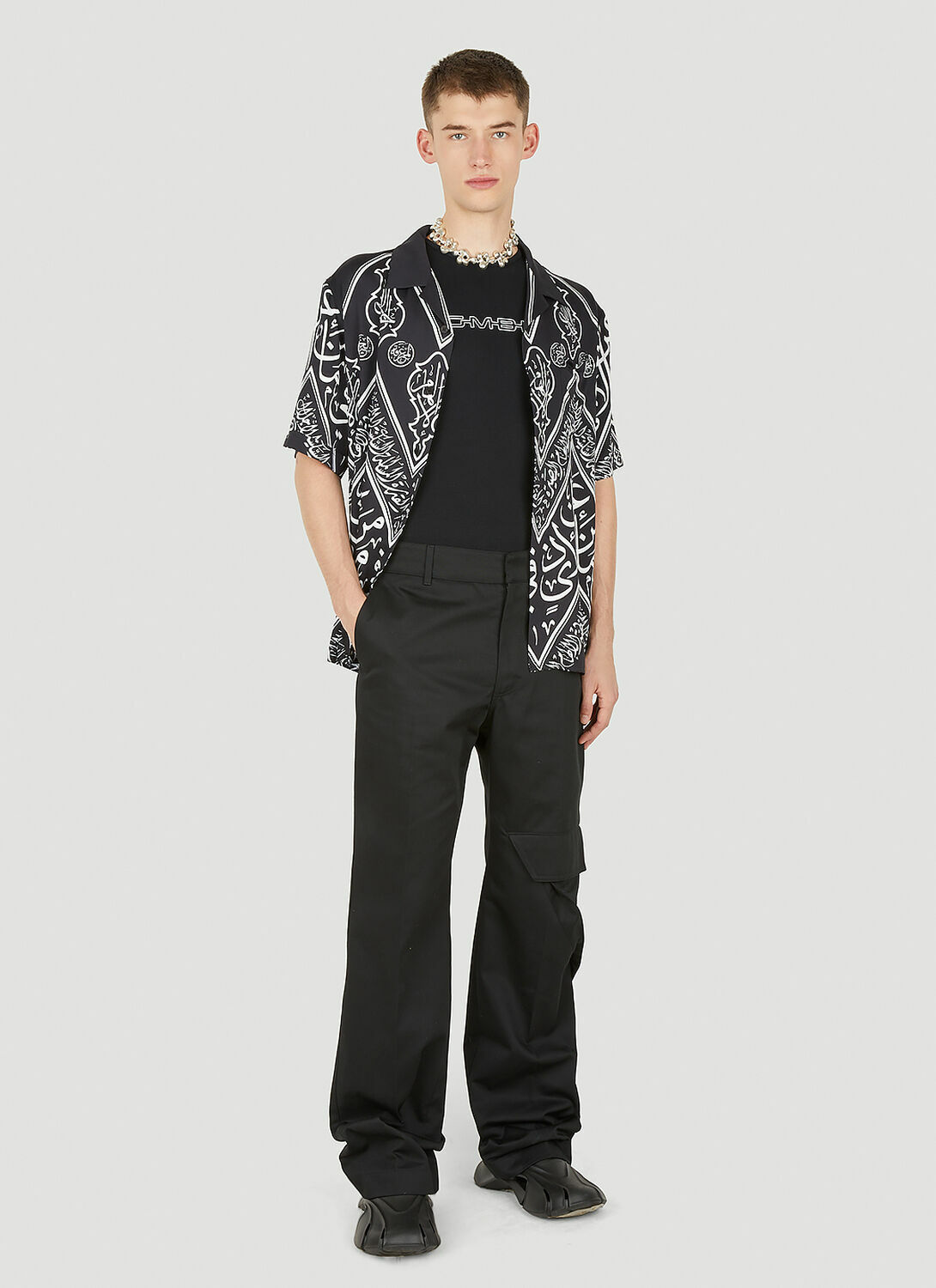 GmbH Graphic Print Bowling Shirt