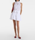 Patou Gathered cotton miniskirt