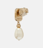 McQueen Skull embellished drop earrings