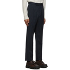 Ermenegildo Zegna Navy Wool Cinch Trousers