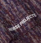 Norse Projects - Bjarki Mélange Cotton-Blend Socks - Purple