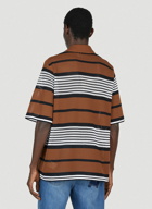 Burberry - Logo Stripe Shirt in Brown