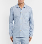 Oliver Spencer Loungewear - Pinstriped Cotton Pyjama Shirt - Blue