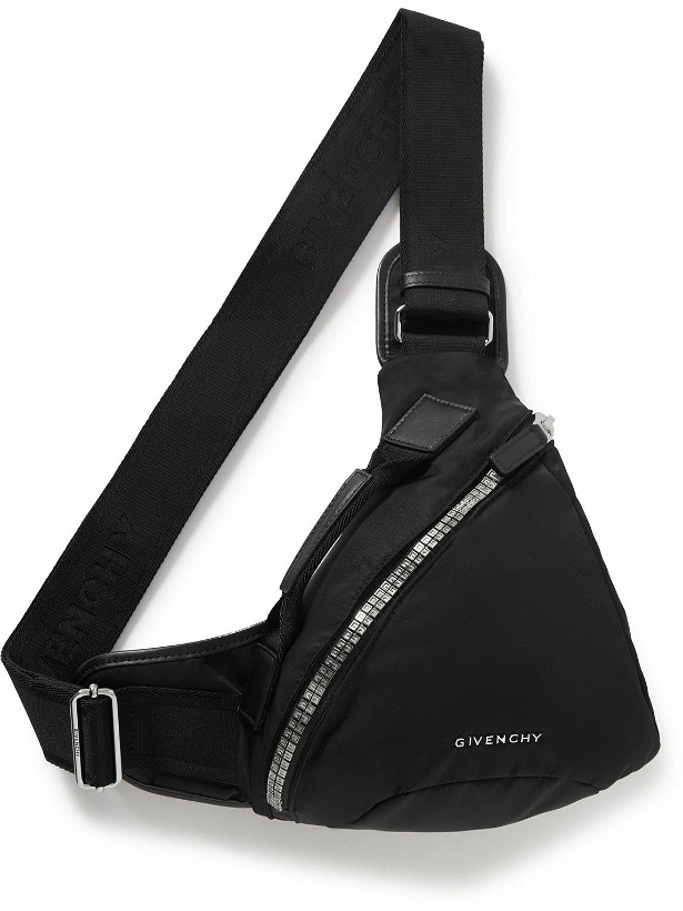 Photo: Givenchy - G-Zip Leather-Trimmed Nylon Belt Bag