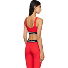 Palm Angels Red Classic Logo Sport Bra