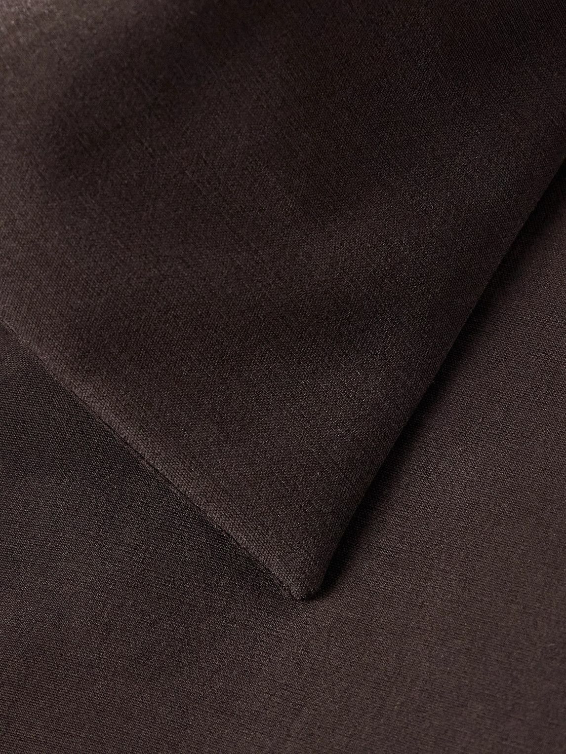 Canali - Enzyme-Washed Silk-Satin Shirt - Brown