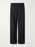 Our Legacy - Wide-Leg Pleated TENCEL™ Lyocel-Blend Twill Trousers - Black