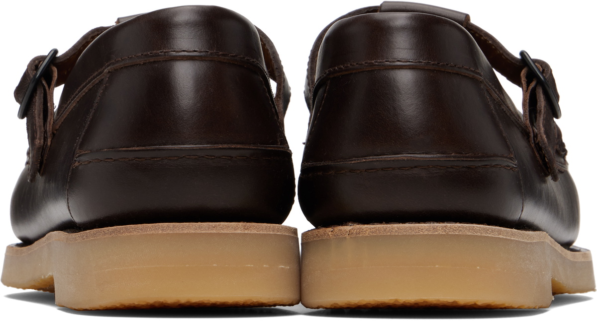 HEREU Brown Alber Rubber Veg Tan Loafers