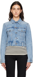 KHAITE Blue 'The Rizzo' Denim Jacket