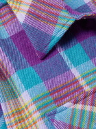 God's True Cashmere - Checked Cashmere Shirt - Purple