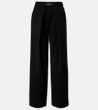 Loewe Logo wool mid-rise straight pants