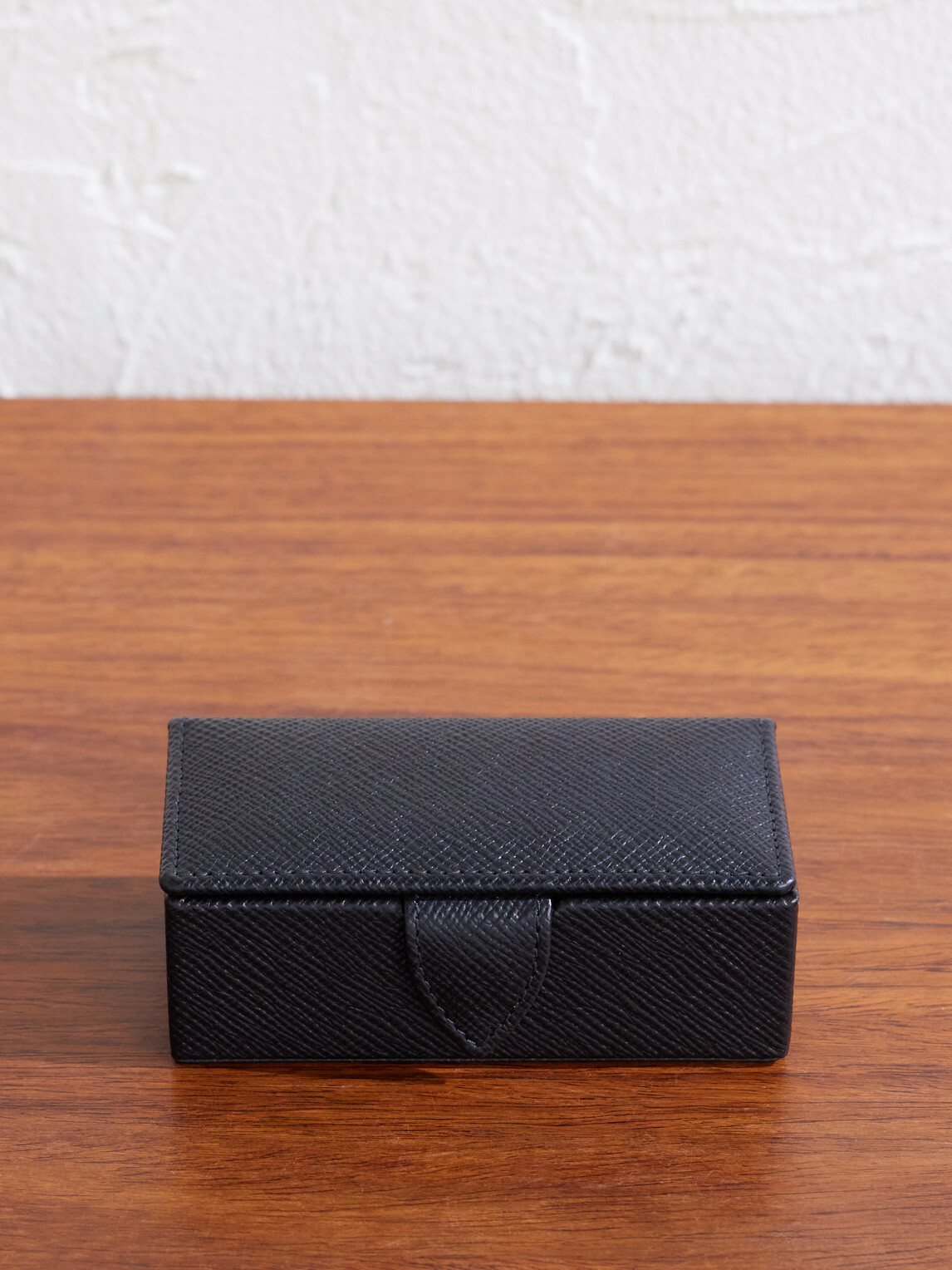 Smythson - Panama Cross-Grain Leather Cufflink Box