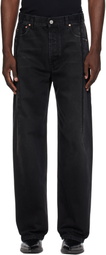 VETEMENTS Black Pinched Cut-Up Jeans