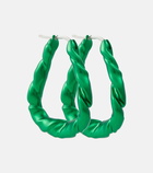 Loewe - Nappa twisted sterling silver earrings