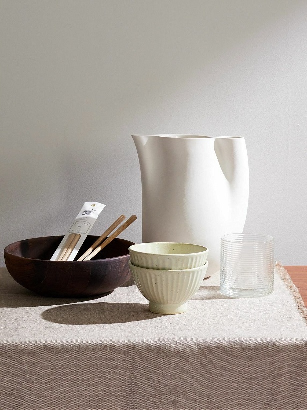 Photo: Japan Best - Set of Two Ceramic Rice Bowl and Chopsticks Set