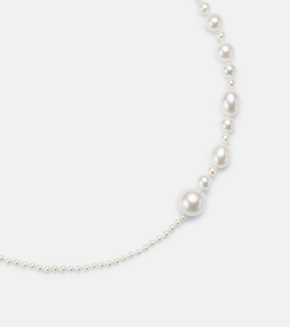 Sophie Bille Brahe Amis Peggy 14kt gold necklace with freshwater pearls