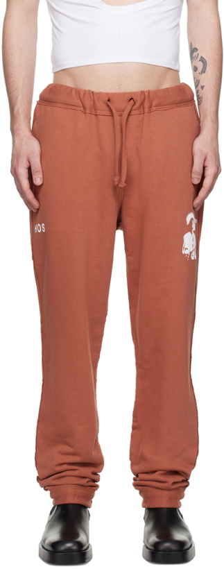 Photo: HEAD OF STATE Brown Oba Lounge Pants