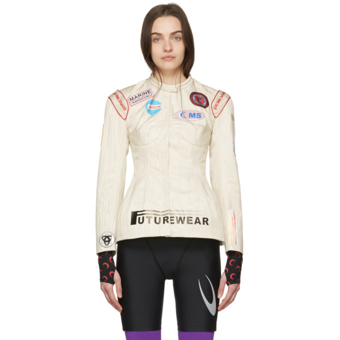 MEER. SHEER JACKET クリーム race sheer tailored jacket | AÉRMA boutique