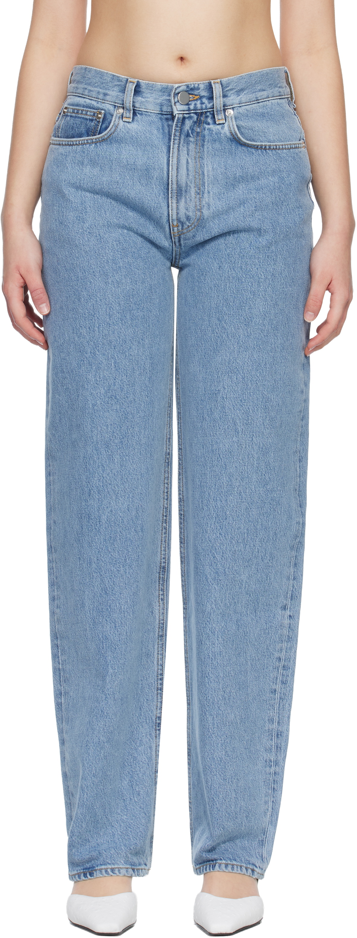 Loulou de Saison Blue SAMUR LDS Organic Denim Boyfriend Jeans