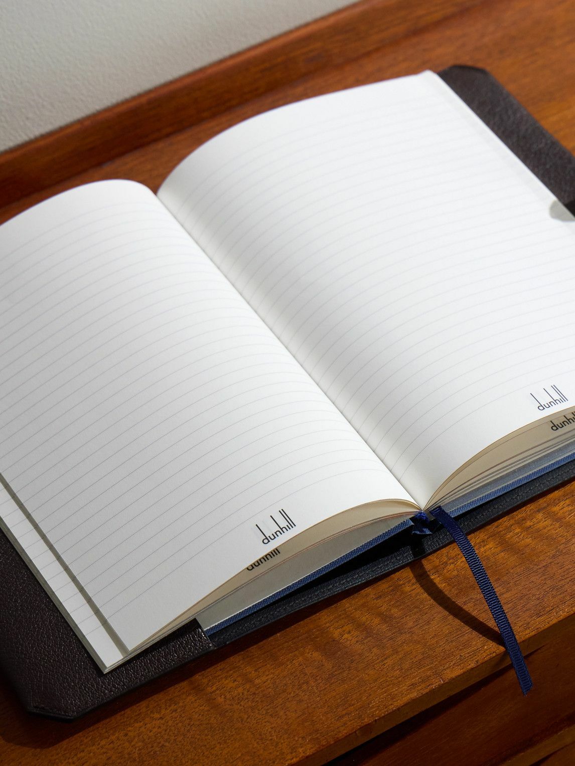 Dunhill - Century Logo-Debossed Full-Grain Leather Notebook