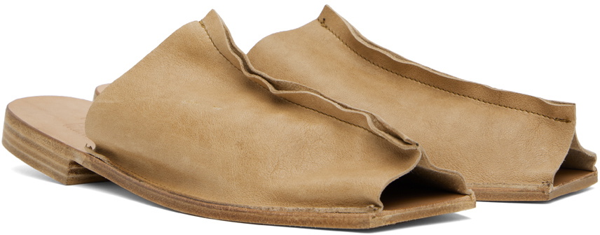 Gabriela Coll Garments Tan No.7 Open Toe Slippers