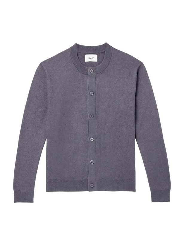 Photo: NN07 - Jasper Crew 60062 Wool Cardigan - Gray