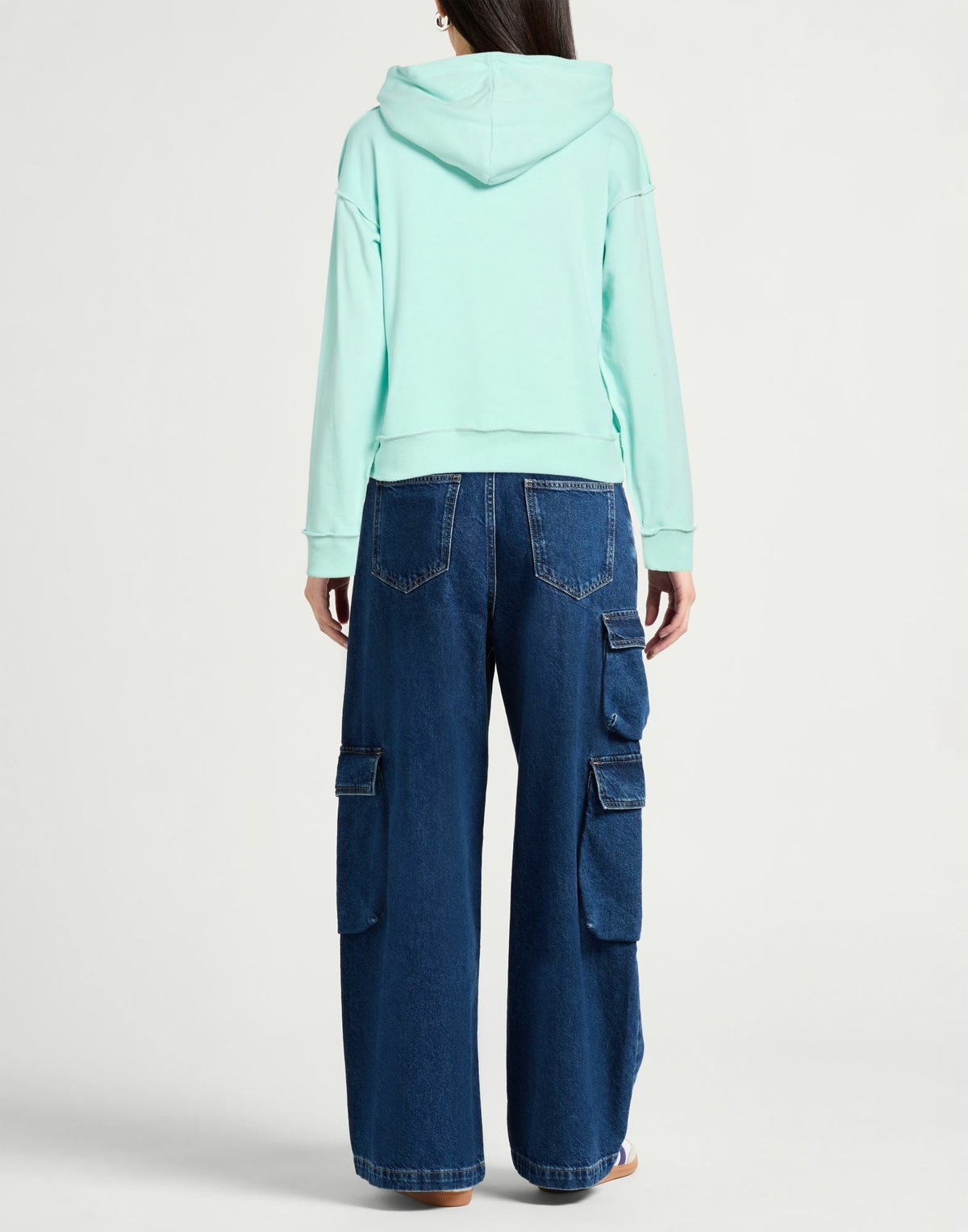 Shoe Womens Sweatshirt Turquoise
