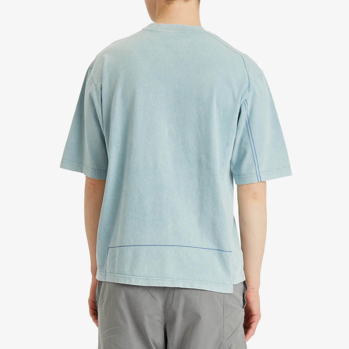 A-COLD-WALL* Men's Oblique T-Shirt in Grey-Green Tourmaline