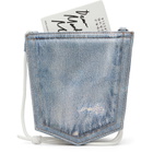 MM6 Maison Margiela Blue Denim Pocket Pouch