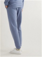 Hanro - Natural Living Straight-Leg Organic Stretch-Cotton Jersey Sweatpants - Blue