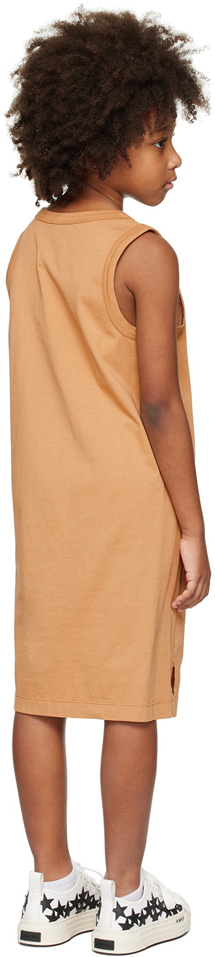 Repose AMS Kids Brown Scoop Neck Dress