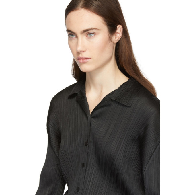 Mist Basics T-Shirt in Black by Pleats Please Issey Miyake in 2023