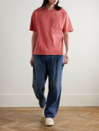 Corridor - Garment-Dyed Cotton-Jersey T-Shirt - Red