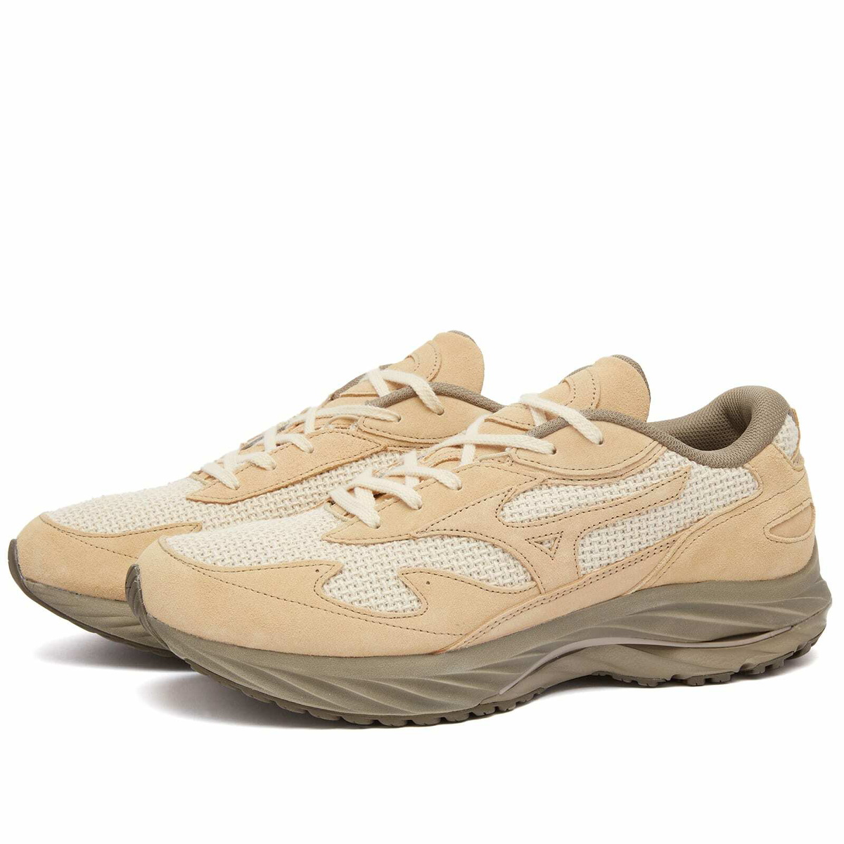 Mizuno x Beams Wave Rider Beta Sneakers in Mojave Desert/Mojave Desert ...