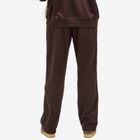 Needles Women's Poly Smooth Track Pant in Dark Brown