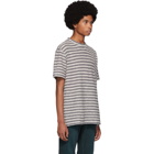 Norse Projects Off-White Textured Stripe Johannes T-Shirt