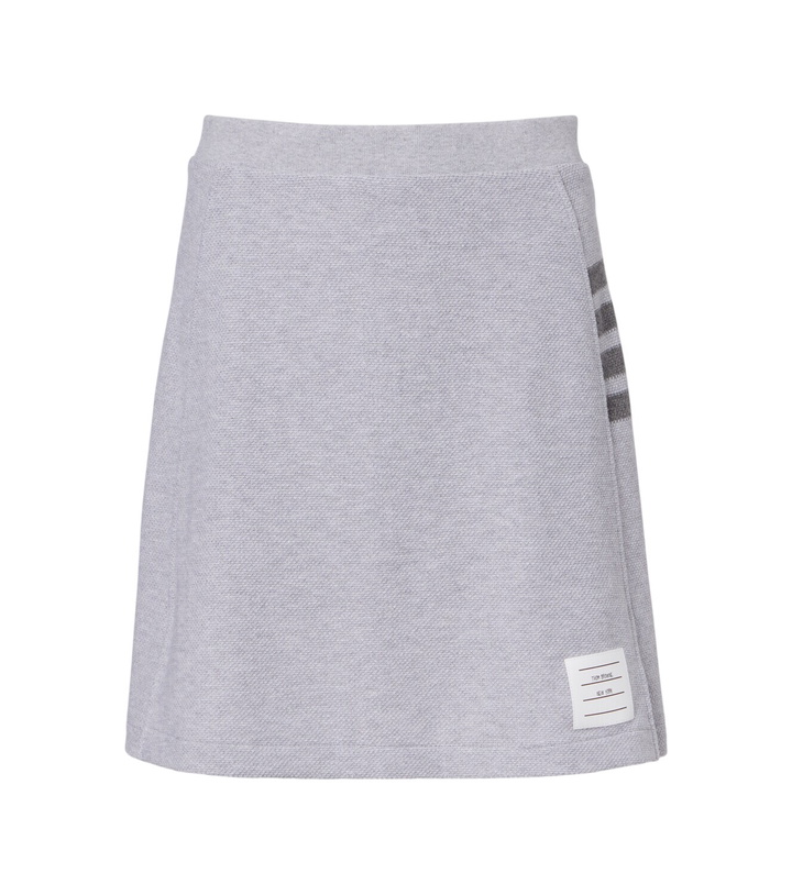 Photo: Thom Browne 4-Bar cotton miniskirt