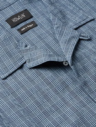 HOWLIN' - Cocktail Camp-Collar Checked Cotton-Blend Ripstop Shirt - Blue